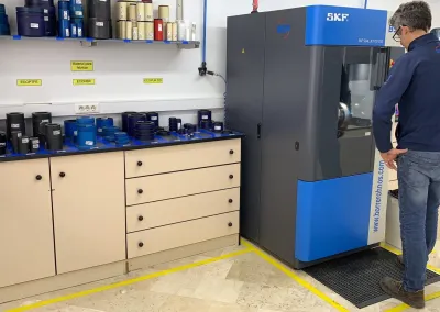 Zona de producción con el sistema SKF